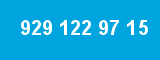 929 122 97 15 929 122 97 15